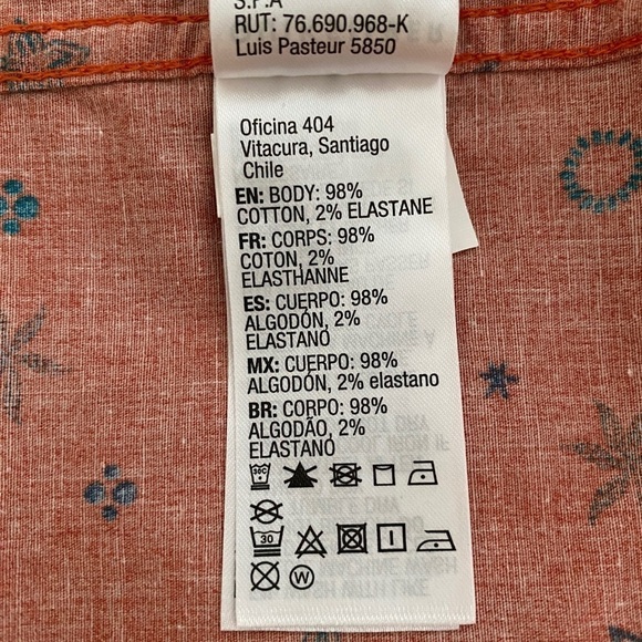 QUIKSILVER Surf Burnt Orange Hawaiian Aloha Shirt Men L Large Regular Fit - Picture 6 of 7